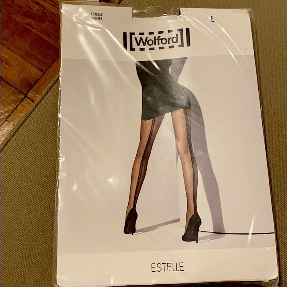 NWT- Wolford back seem fishnets! Estelle tights🕸